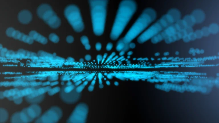 Blue abstract digital interface