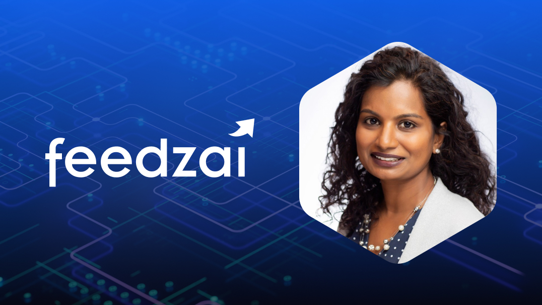 headshot of Feedzai's Anusha Parisutham, senior director of product, Feedzai. For article on Feedzai IQ, Feedzai's new network intelligence suite for financial institutions.