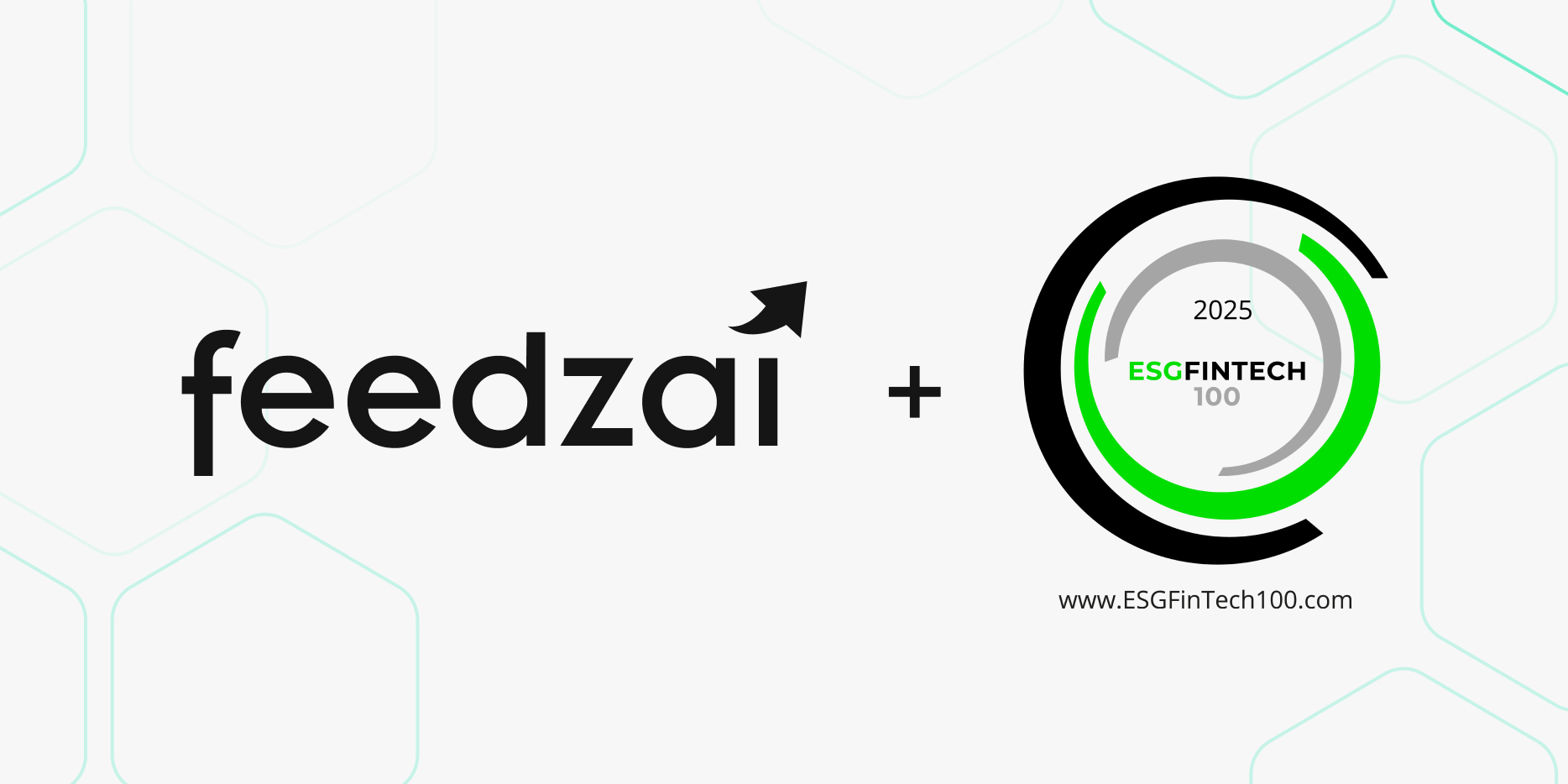 Feedzai & ESGFinTech100 logos